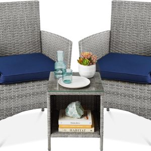 Best Choice Products Set of 2 Adjustable Steel Mesh Zero Gravity Lounge Chair Recliners w/Pillows and Cup Holder Trays - Gray